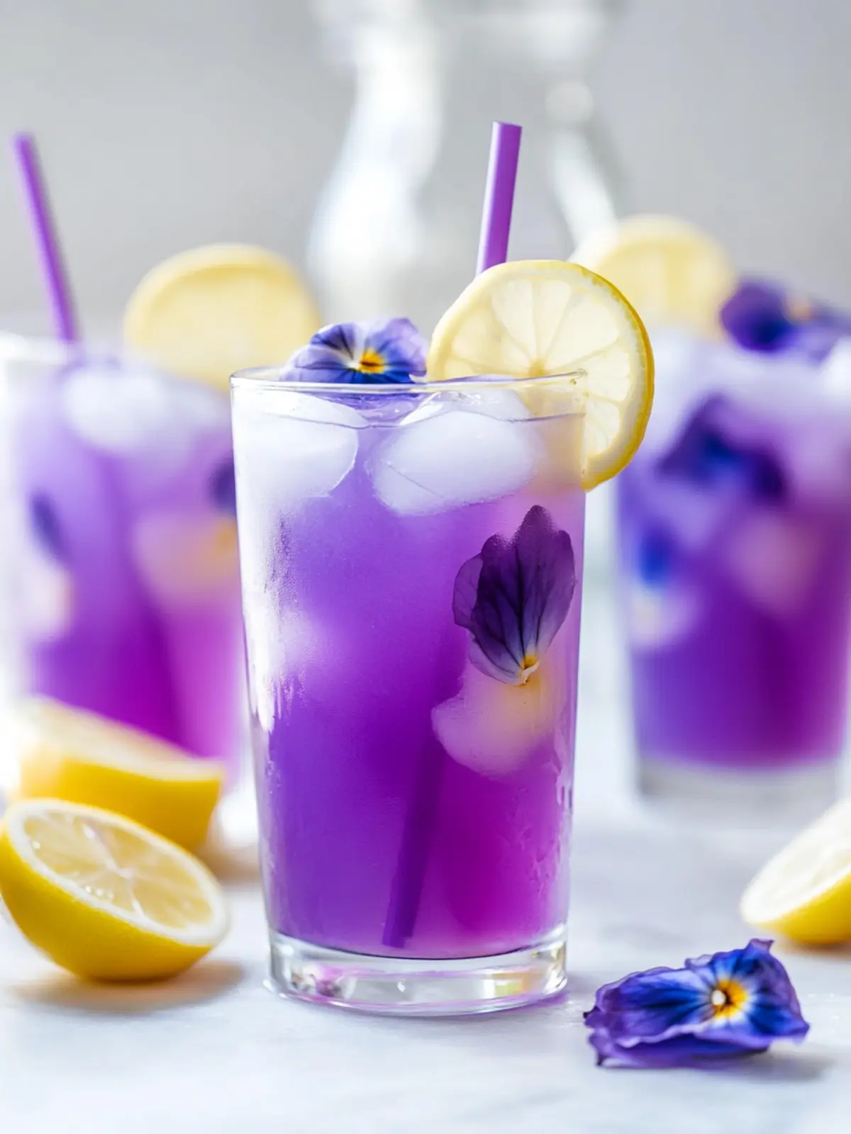 Butterfly Pea Flower Lemonade