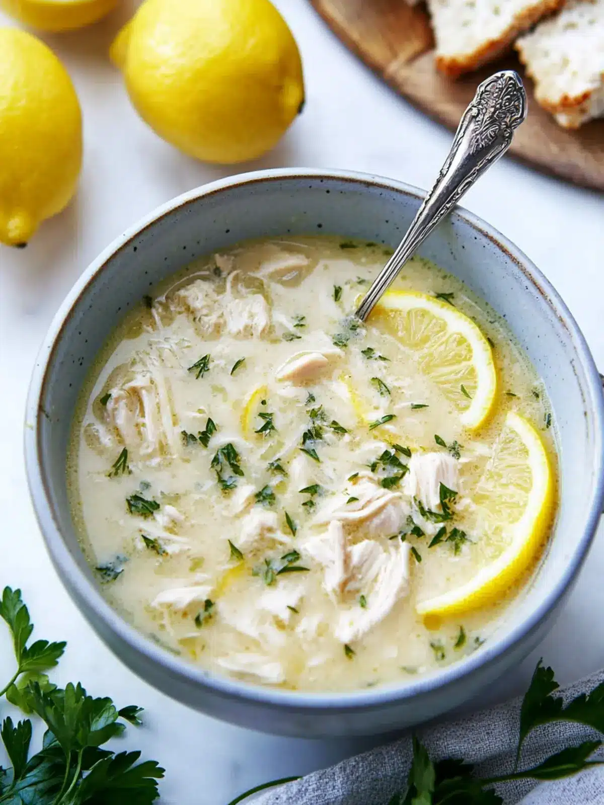 Avgolemono Soup (aka Greek Lemon Chicken Soup)