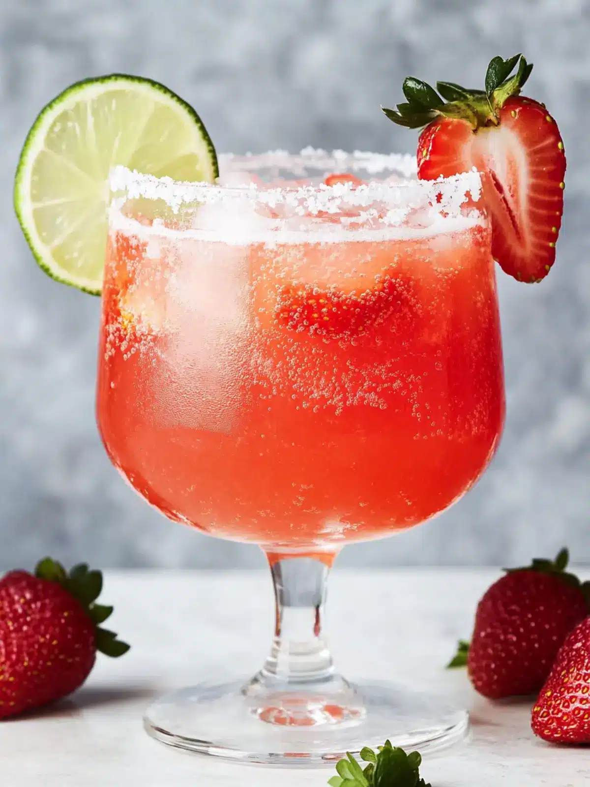 Strawberry Mezcal Margarita