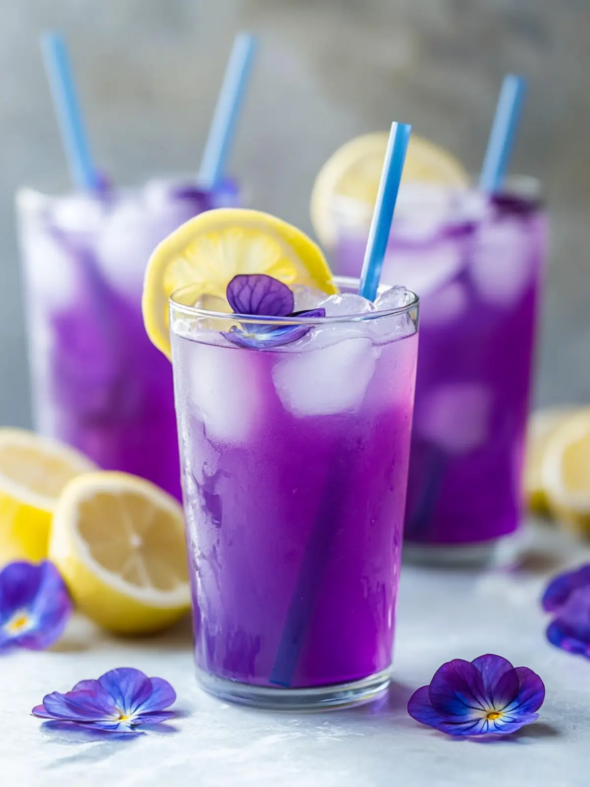 Butterfly Pea Flower Lemonade