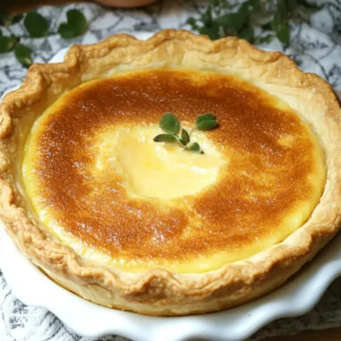 Delicious Egg Pie Recipe with Flaky Crust for Sweet Cravings 10 Egg Pie Recipe