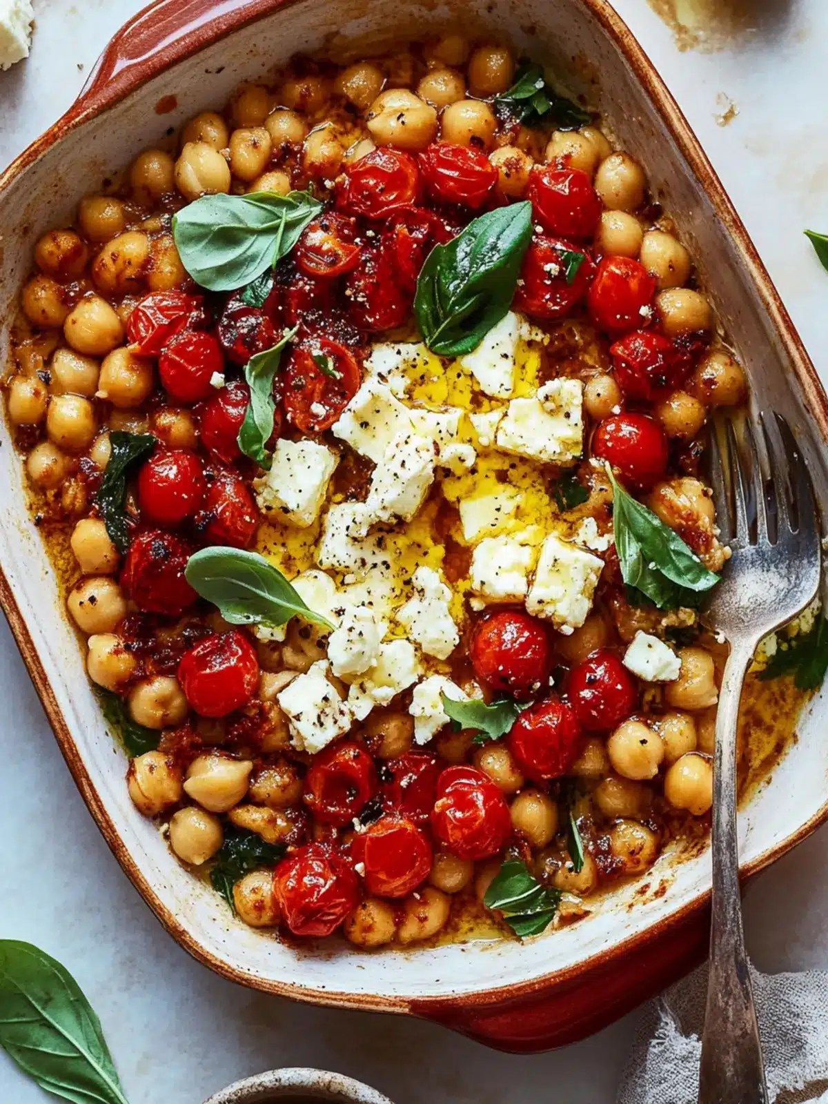Baked Feta Chickpeas
