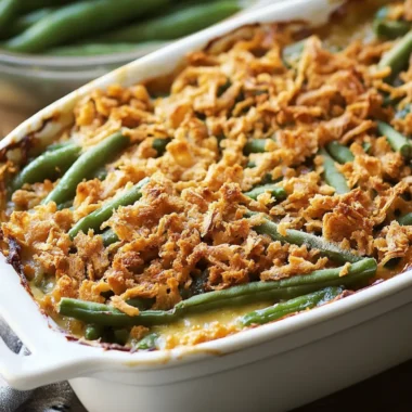 Green Bean Casserole (Creamy Vegetable Bake)