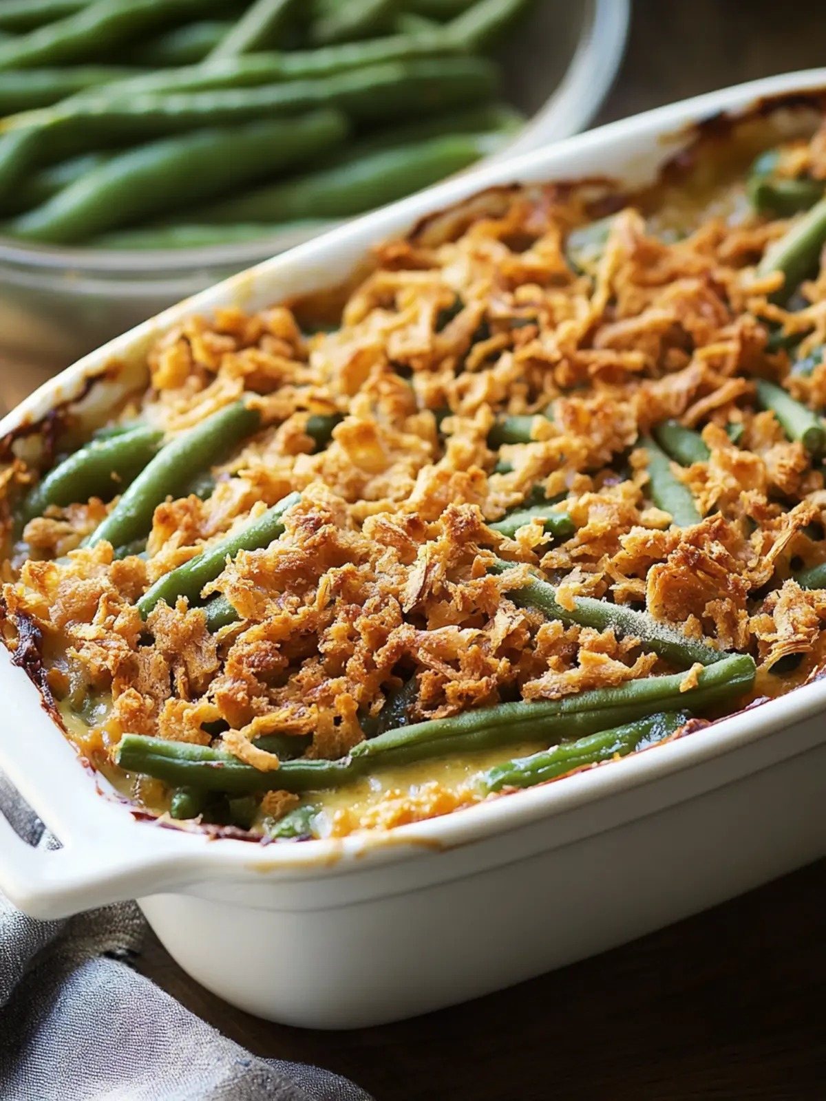 Green Bean Casserole (Creamy Vegetable Bake)