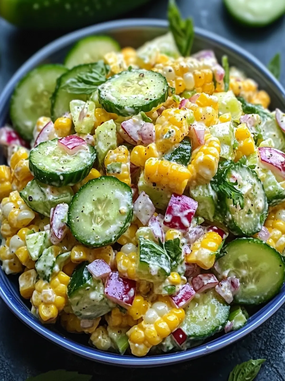Street Corn Creamy Cucumber Salad for Fresh Summer Vibes 5 Street Corn Creamy Cucumber Salad