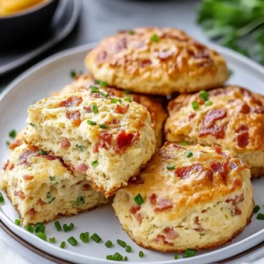 Super Fluffy Bacon Cheddar Chive Scones