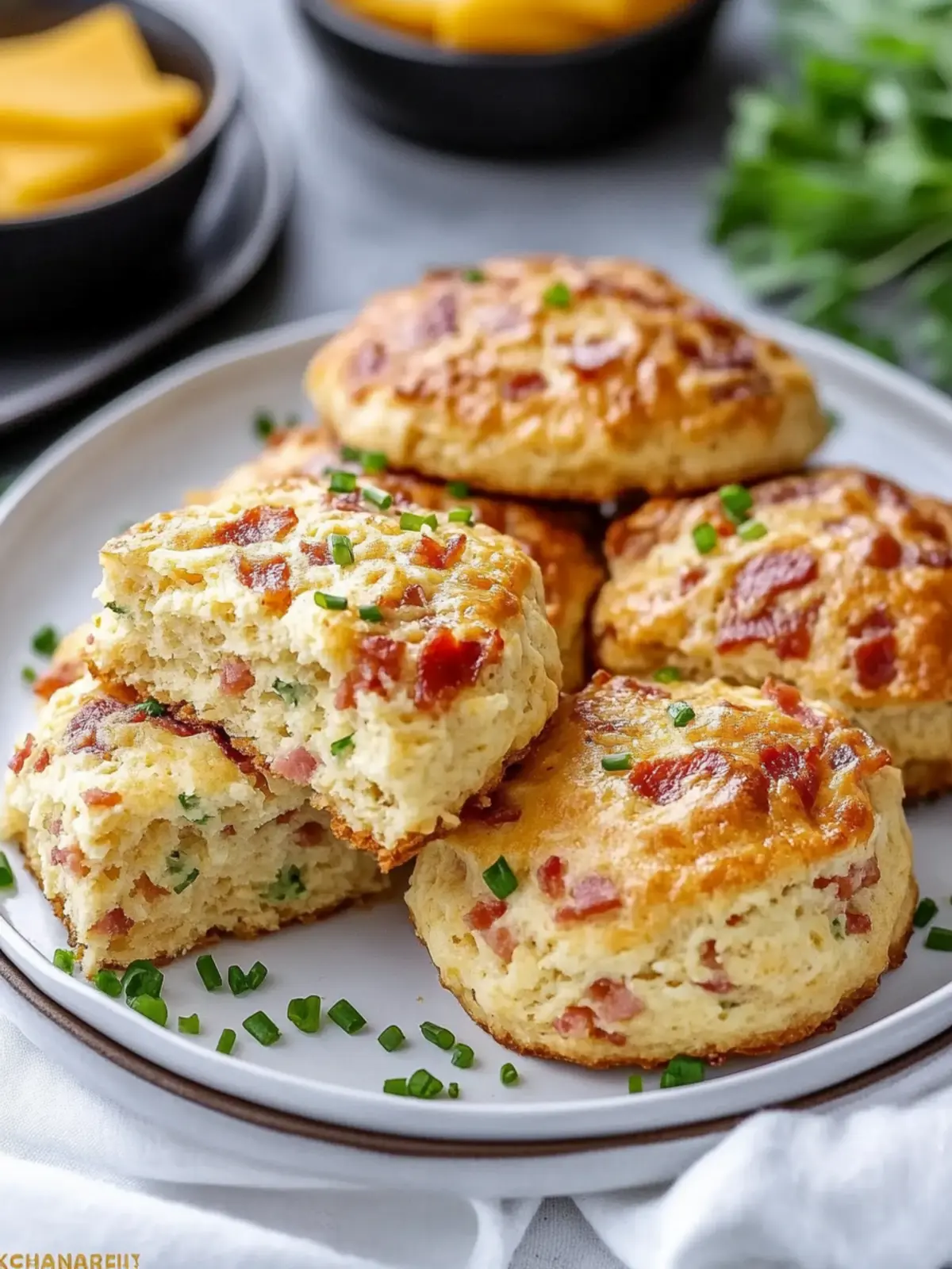 Super Fluffy Bacon Cheddar Chive Scones for Cozy Mornings 5 Super Fluffy Bacon Cheddar Chive Scones