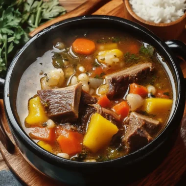 Colombian Caldo de Costilla (Beef Rib Soup)