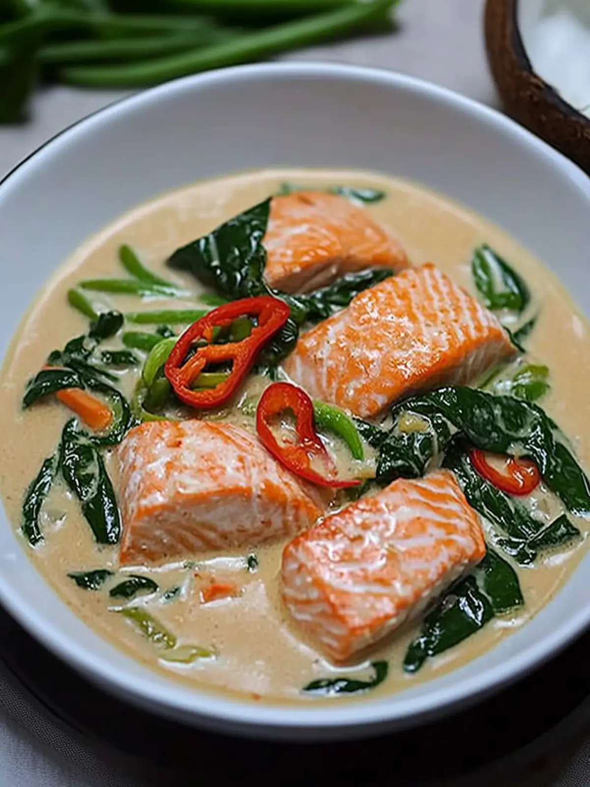 Delicious Ginataang Salmon: Easy Coconut Milk Stew Recipe 4 Ginataang Salmon (Salmon in Coconut Milk)