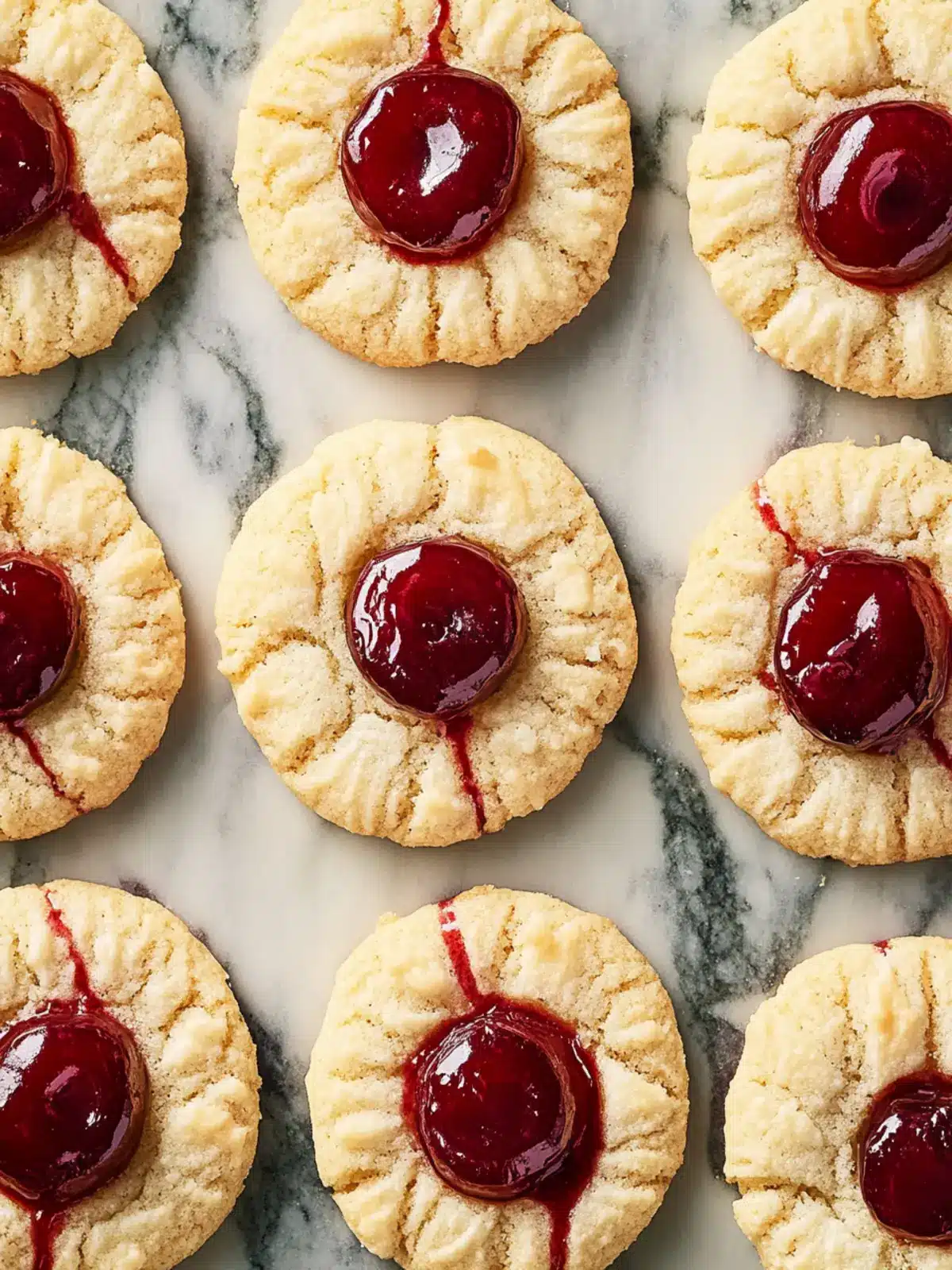 Cherry Bakewell Cookies