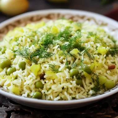 Baghali Polo (Dill Rice with Fava Beans)