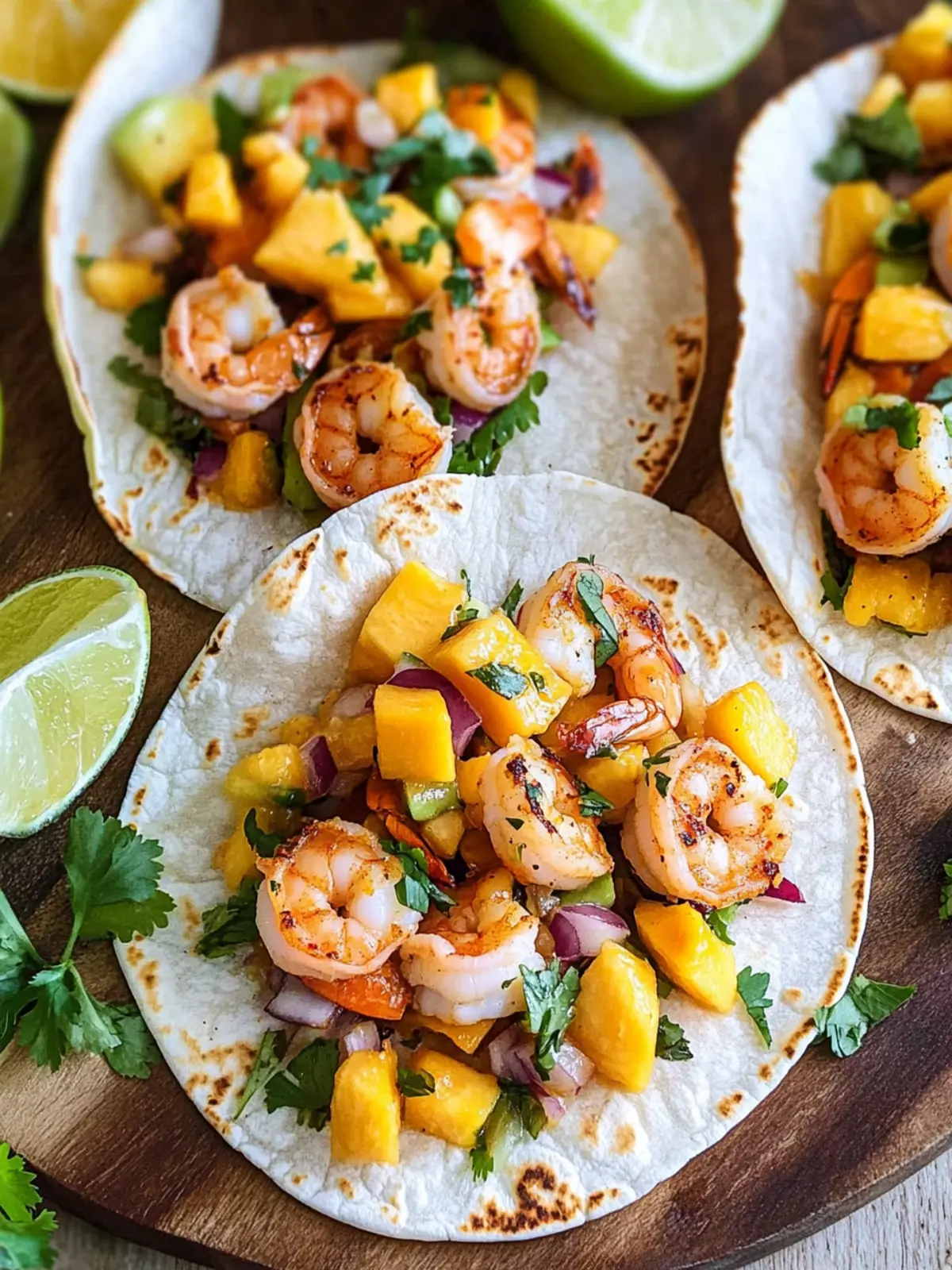 Shrimp Tacos With Mango Salsa