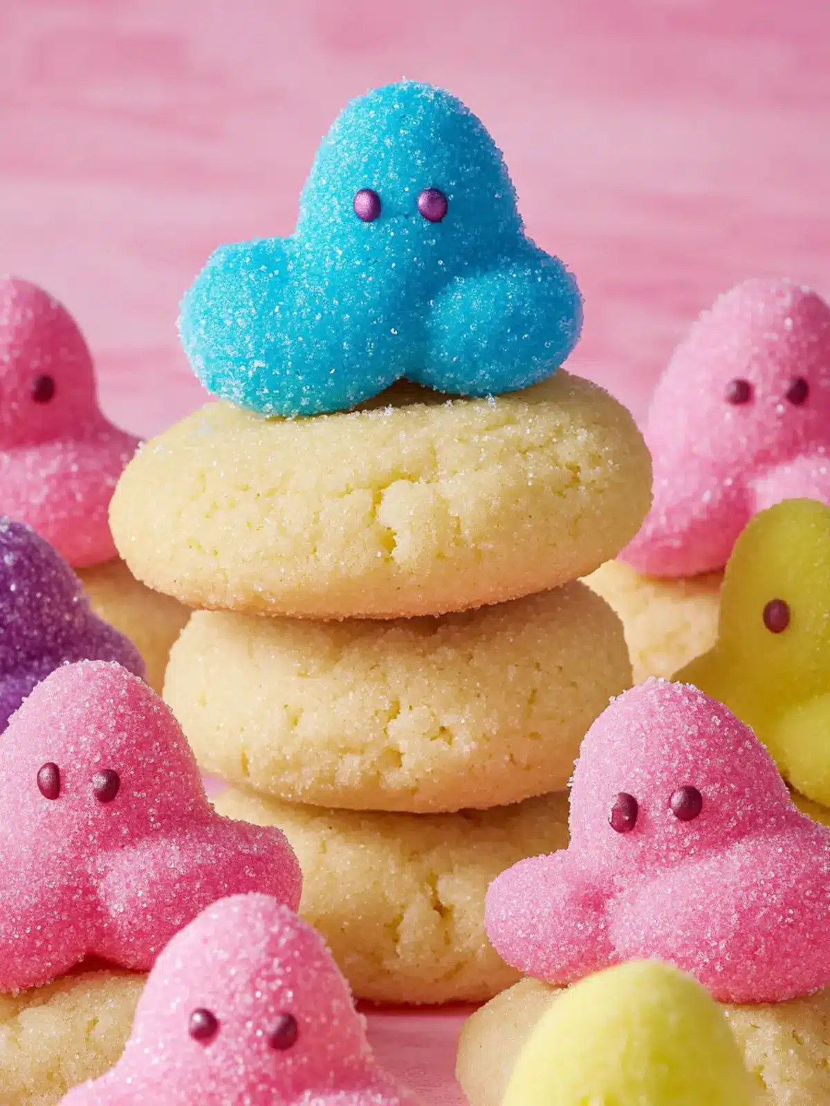 Peeps Kiss Cookies