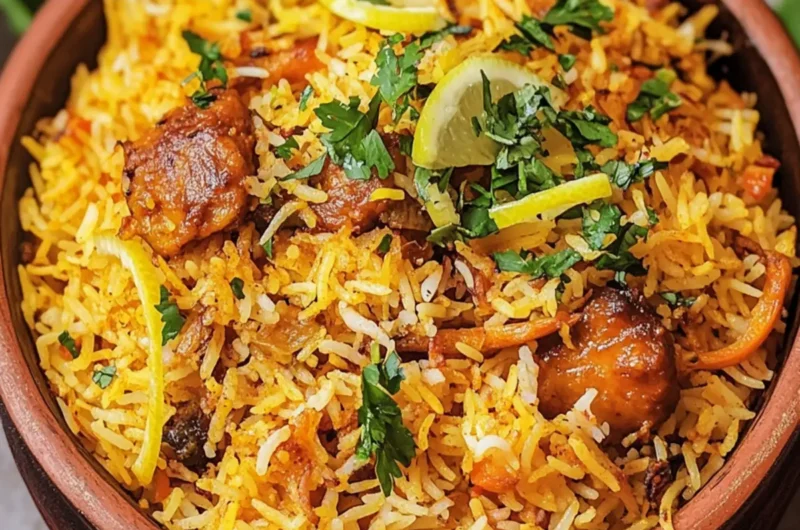 Indian Biryani (Spiced Rice with Meat or Vegetables)