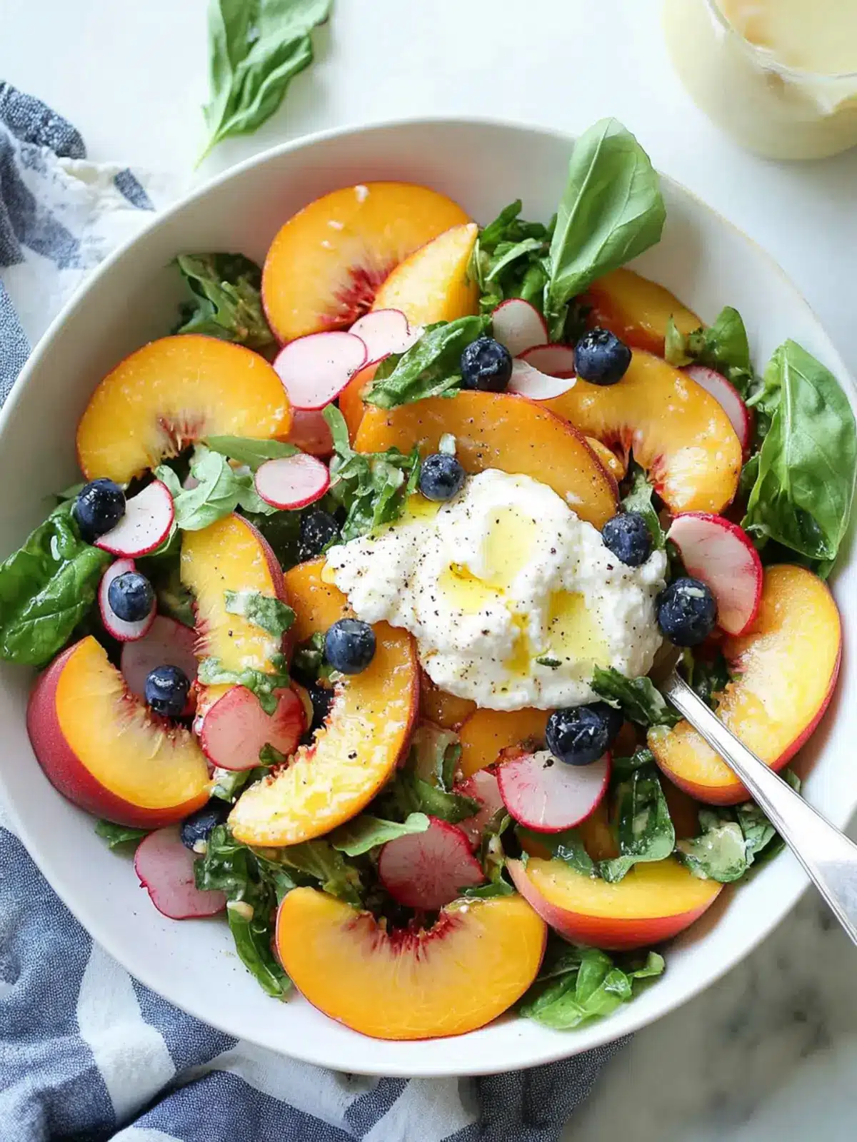 Summer Peach Burrata Salad
