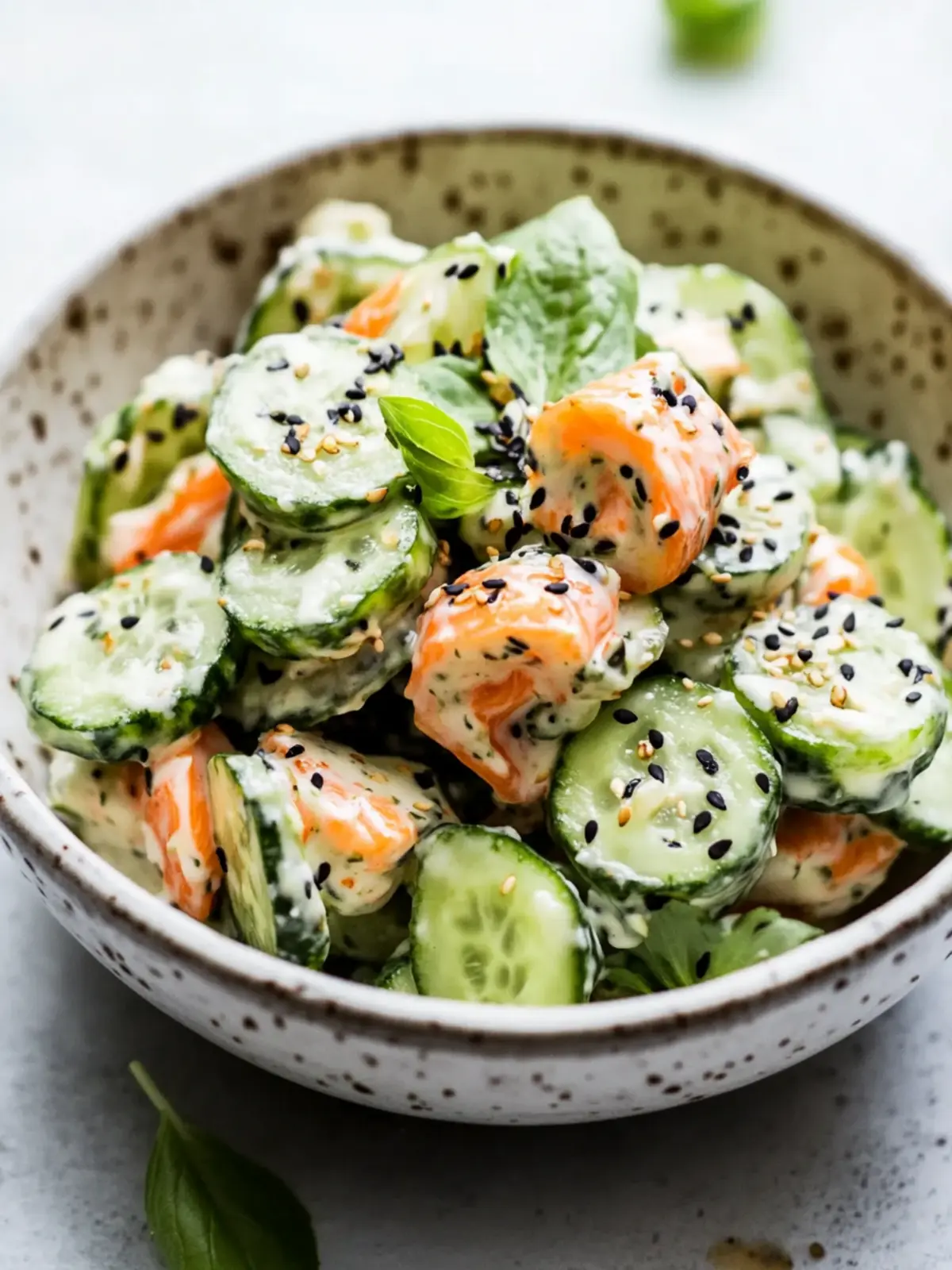 California Roll Cucumber Salad: Sushi in a Bowl