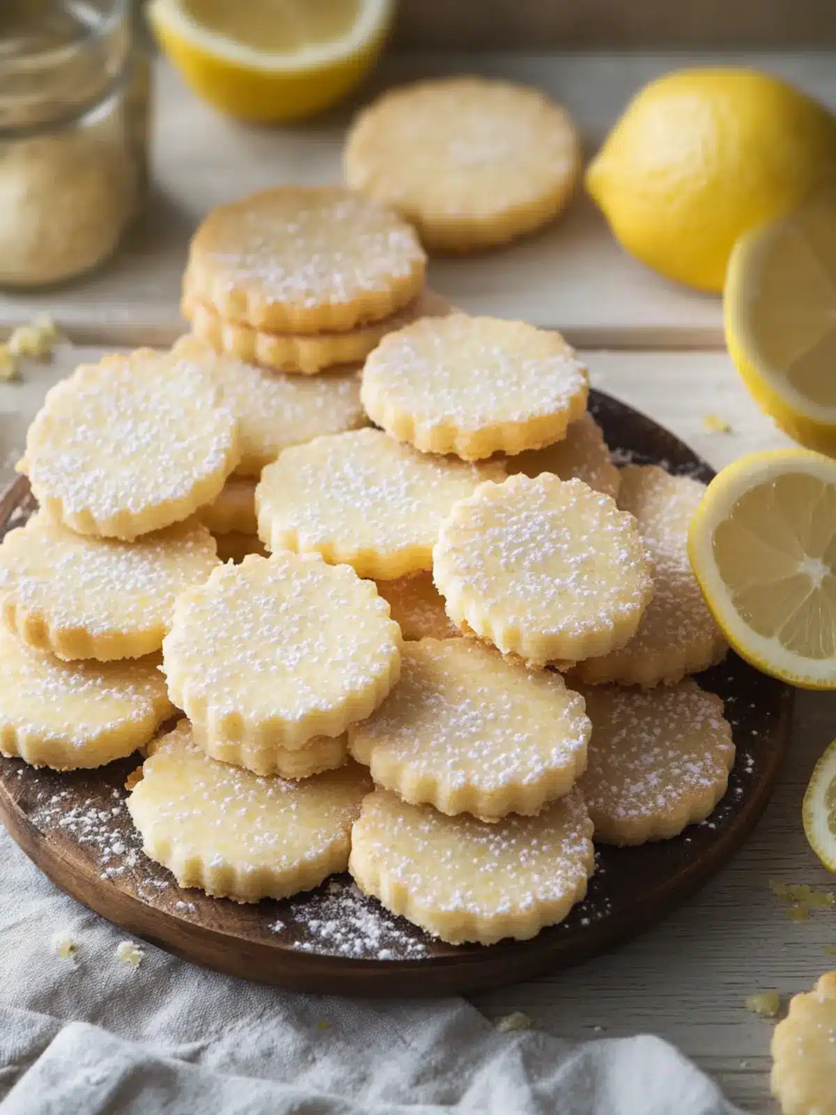 Lemon Shortbread Cookies
