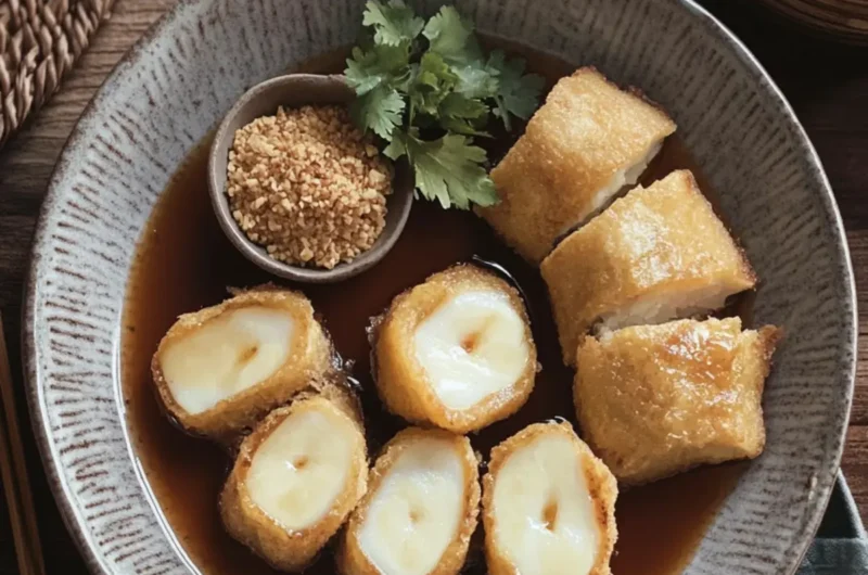 Indonesian Pempek (Fried Fish Cake)