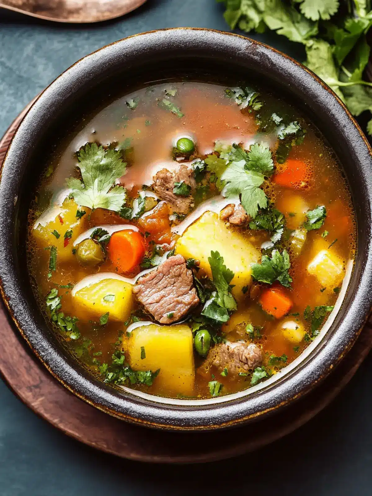 Chilean Cazuela (Meat and Vegetable Soup)