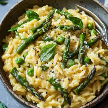 Cheesy Asparagus Orzotto