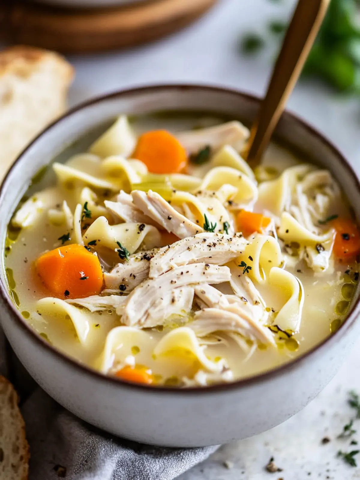 Creamy Chicken Noodle Soup