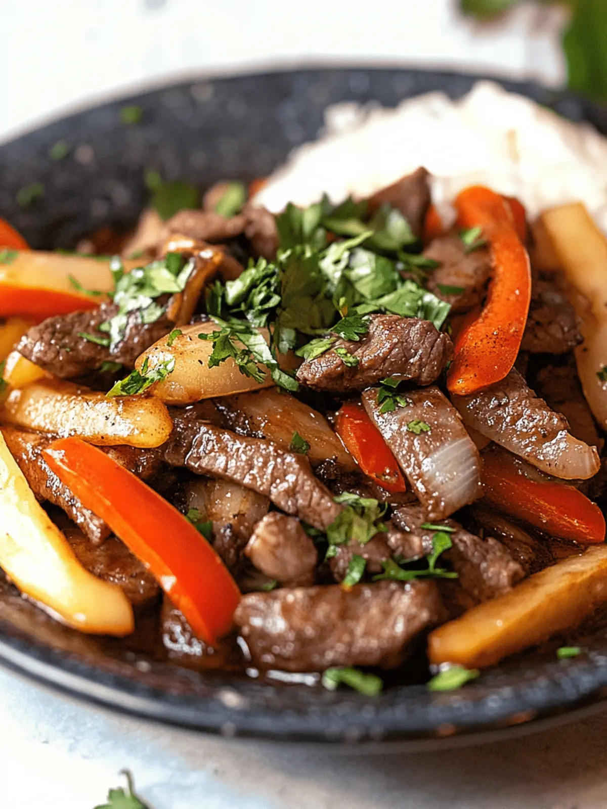 Peruvian Lomo Saltado (Stir Fried Beef)