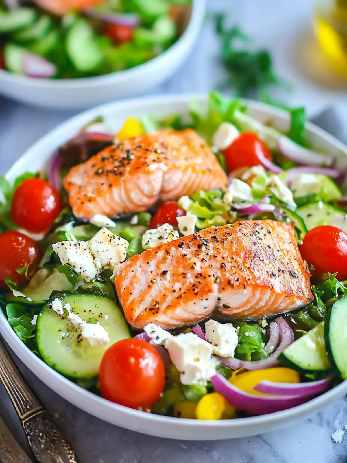 Greek Salmon Salad