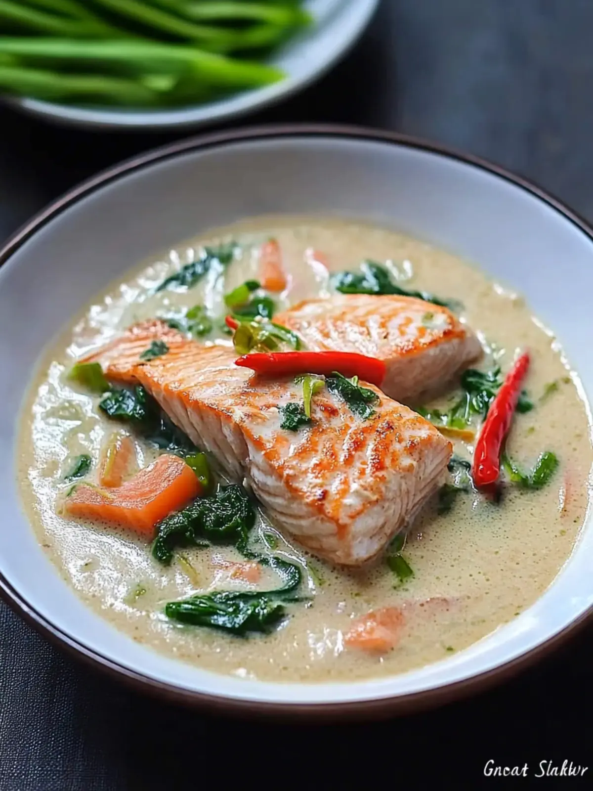 Delicious Ginataang Salmon: Easy Coconut Milk Stew Recipe 2 Ginataang Salmon (Salmon in Coconut Milk)