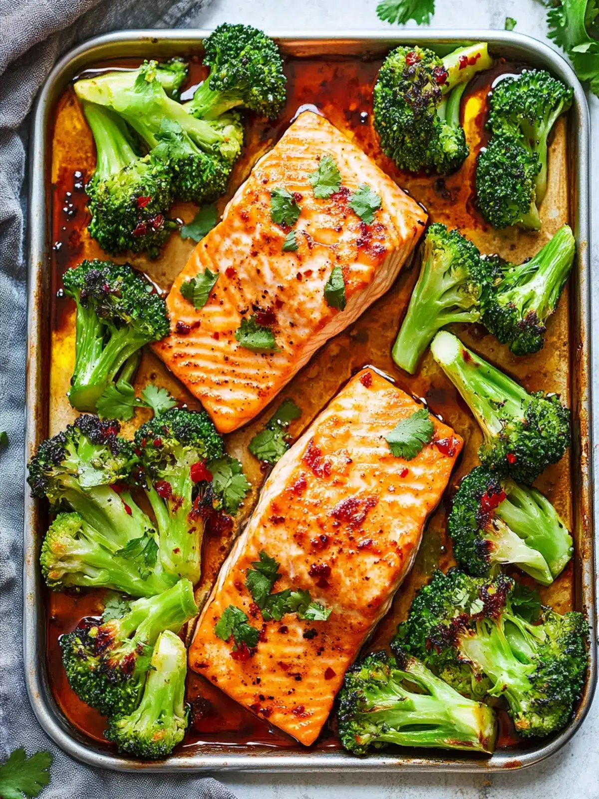 Sheet Pan Asian Salmon and Broccoli