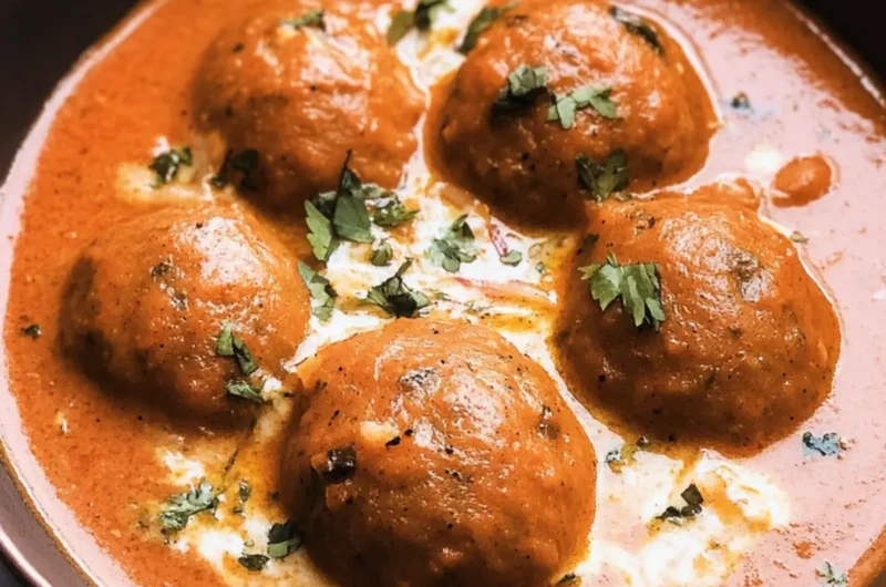 Indian Malai Kofta (Creamy Curry with Vegetable Dumplings)