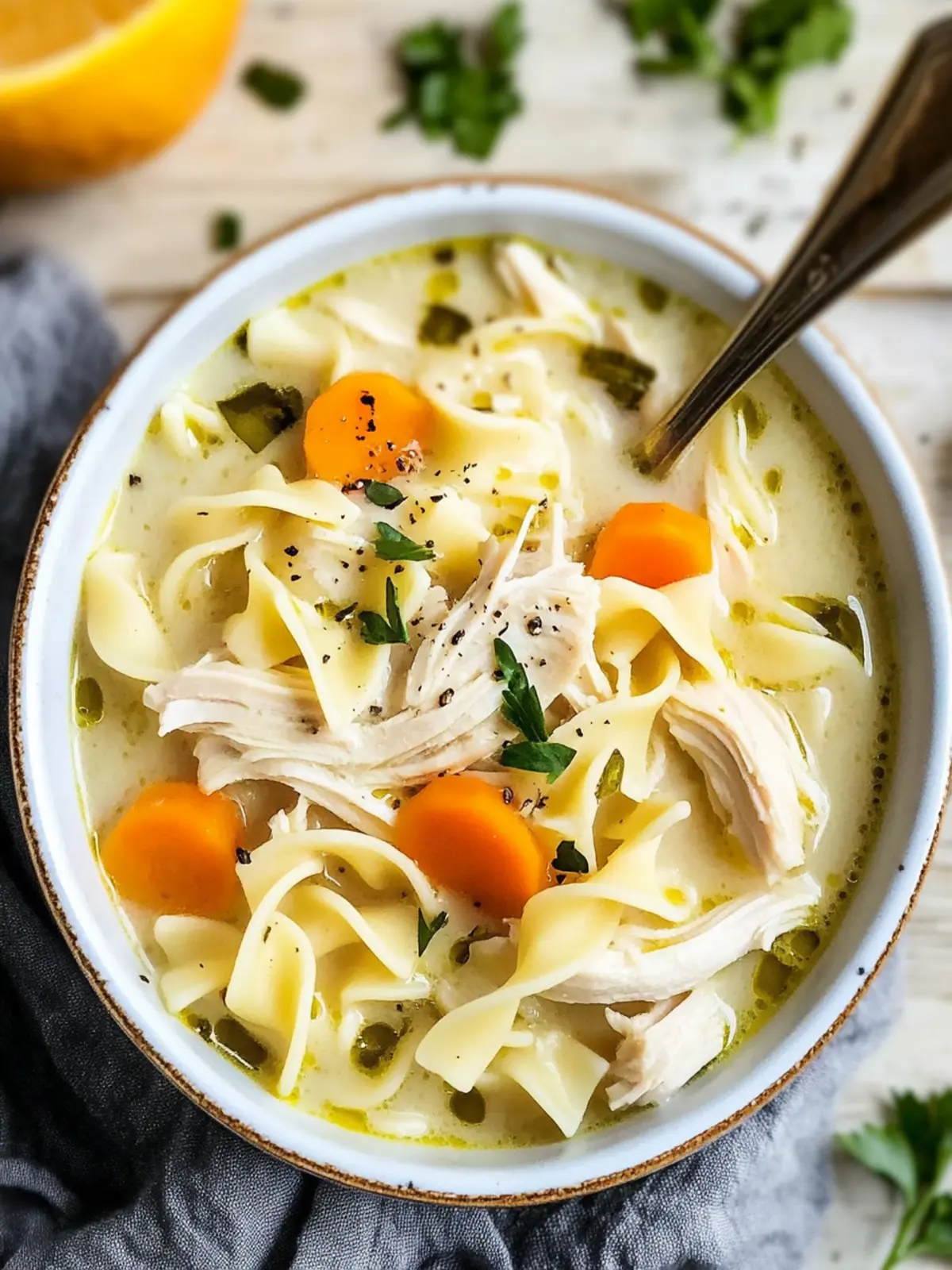 Creamy Chicken Noodle Soup