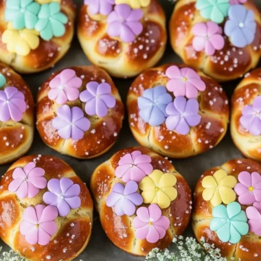 Spring Flower Pretzel Bites