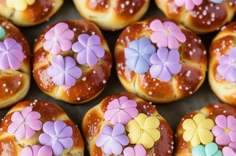 Spring Flower Pretzel Bites
