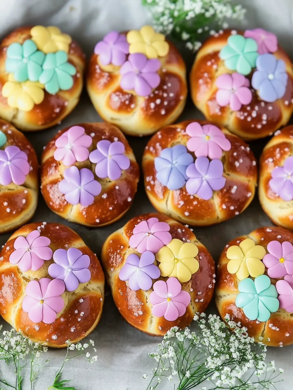 Spring Flower Pretzel Bites