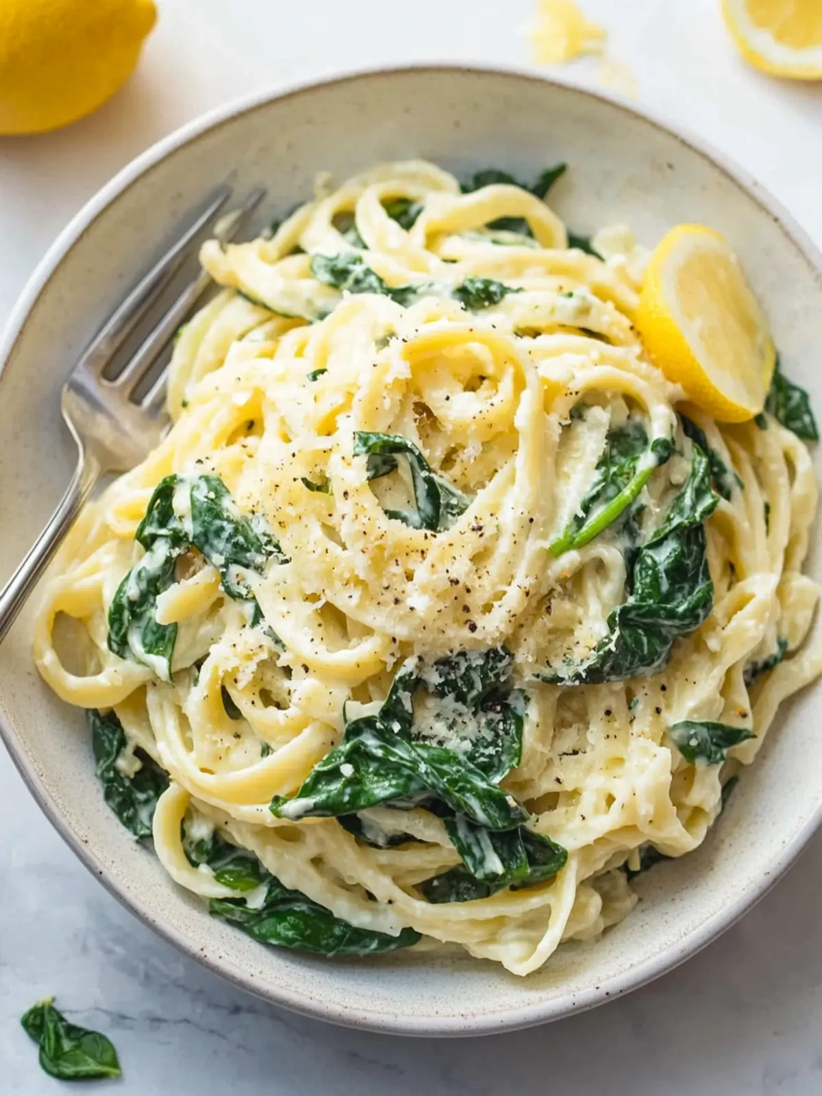 Zesty Easy Lemon Ricotta Pasta & Spinach in 15 Minutes 4 EASY LEMON RICOTTA PASTA & SPINACH