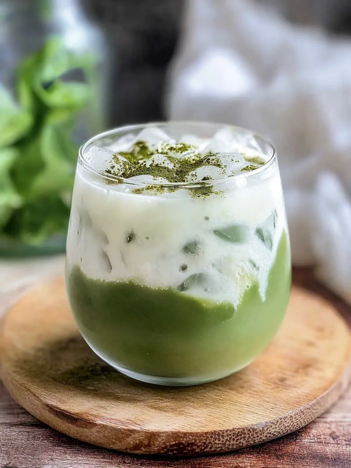 Iced Coconut Matcha Latte