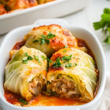 Savory Stuffed Cabbage Rolls with Homemade Tomato Delight 10 Stuffed Cabbage Rolls