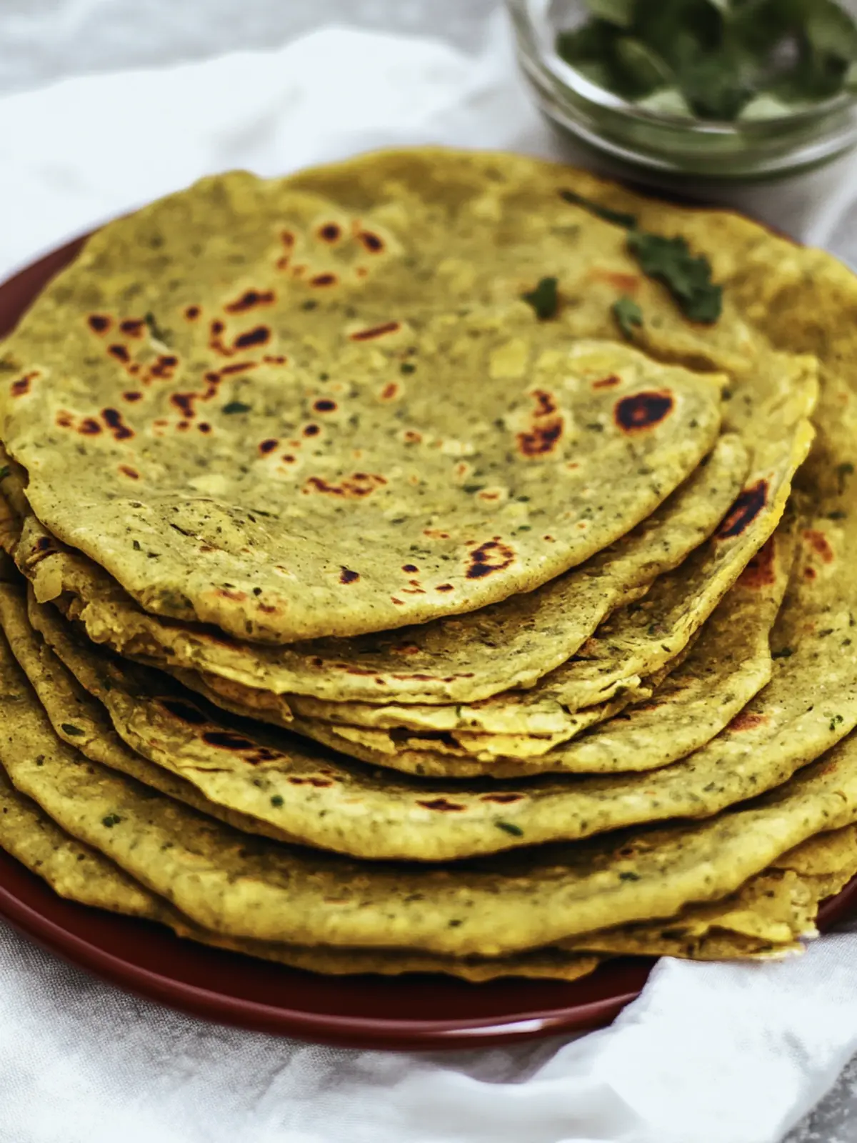 Indian Methi Thepla (Fenugreek Flatbread)