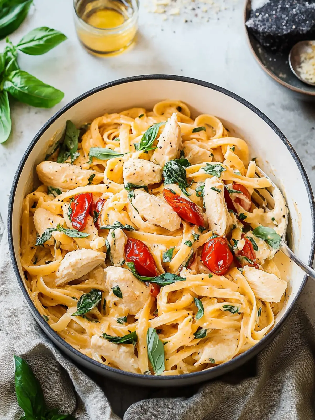 Creamy Tuscan Marry Me Chicken Pasta