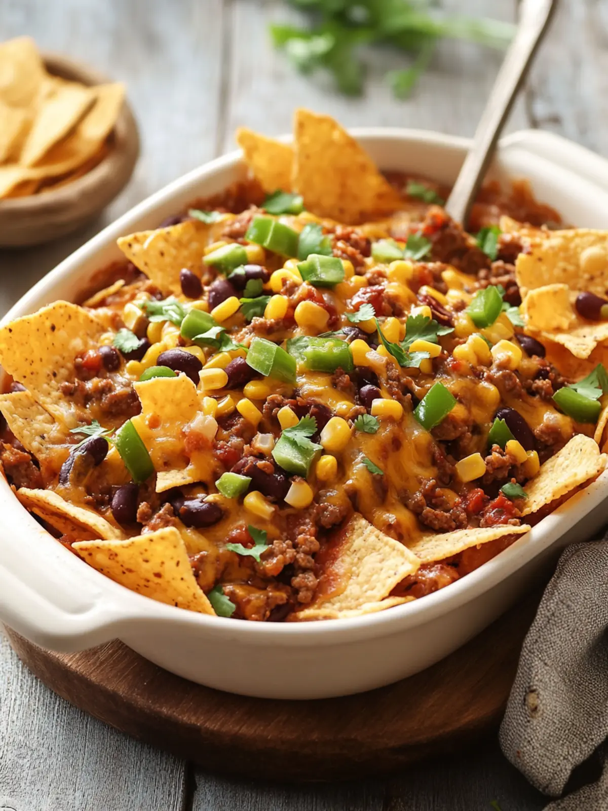 Frito Pie (Chili and Cheese over Corn Chips)