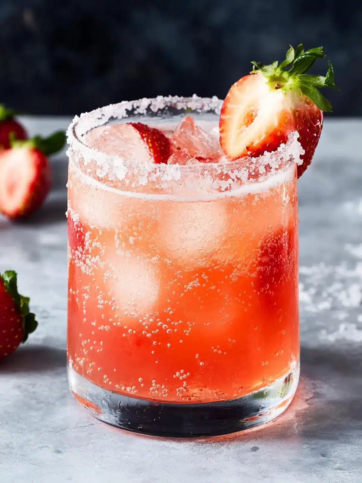 Strawberry Mezcal Margarita