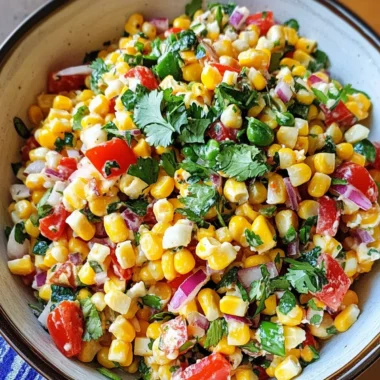Mexican Corn Salad (No Mayo)