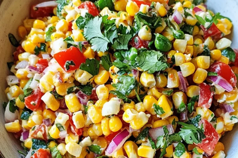 Mexican Corn Salad (No Mayo)