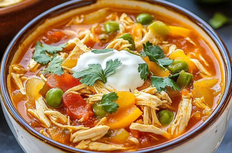 Slow Cooker Chicken Fajita Soup