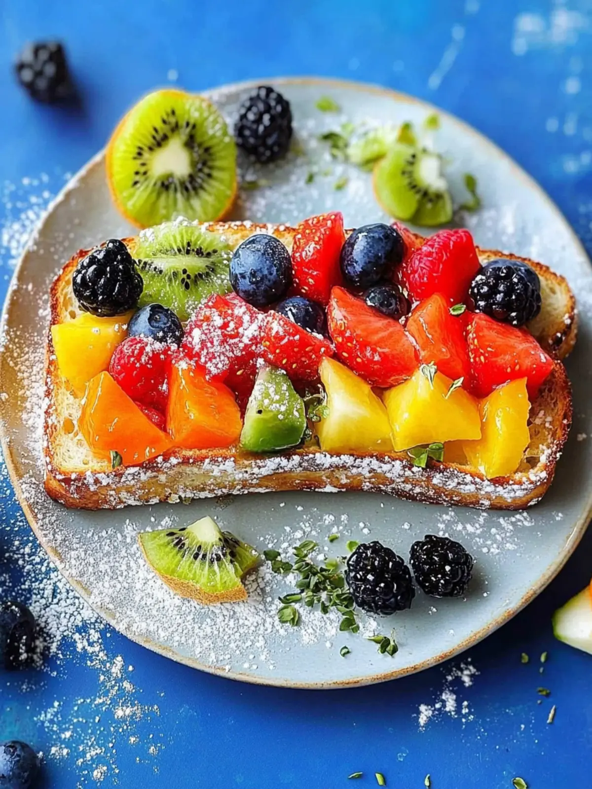 Vibrant Rainbow Fruit Toast for a Fun and Healthy Breakfast 4 Rainbow Fruit Toast