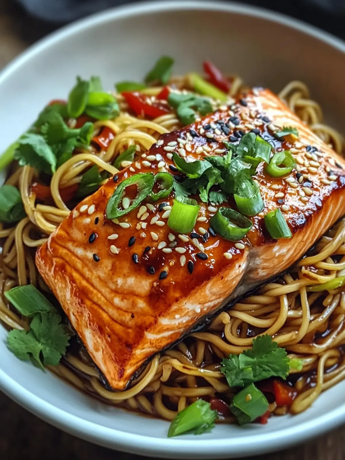 Asian Salmon & Noodles: Quick, Delicious Takeout Alternative!