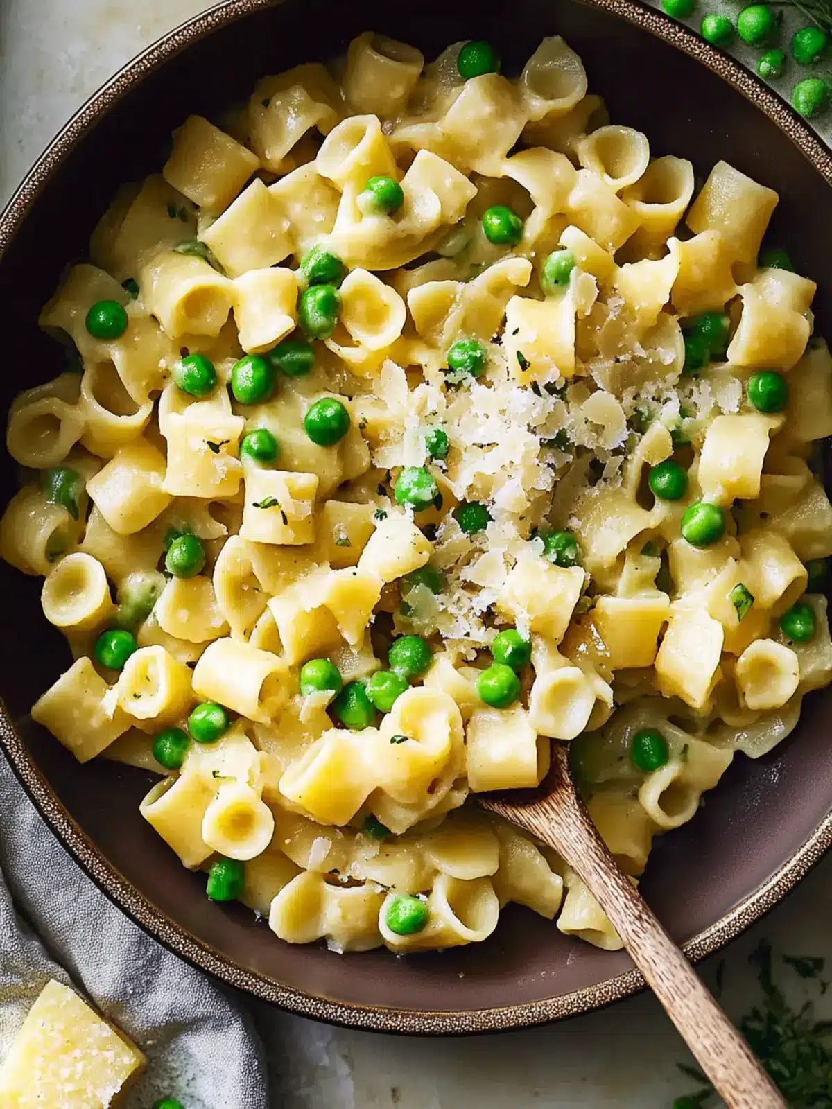 Pasta With Peas & Potatoes