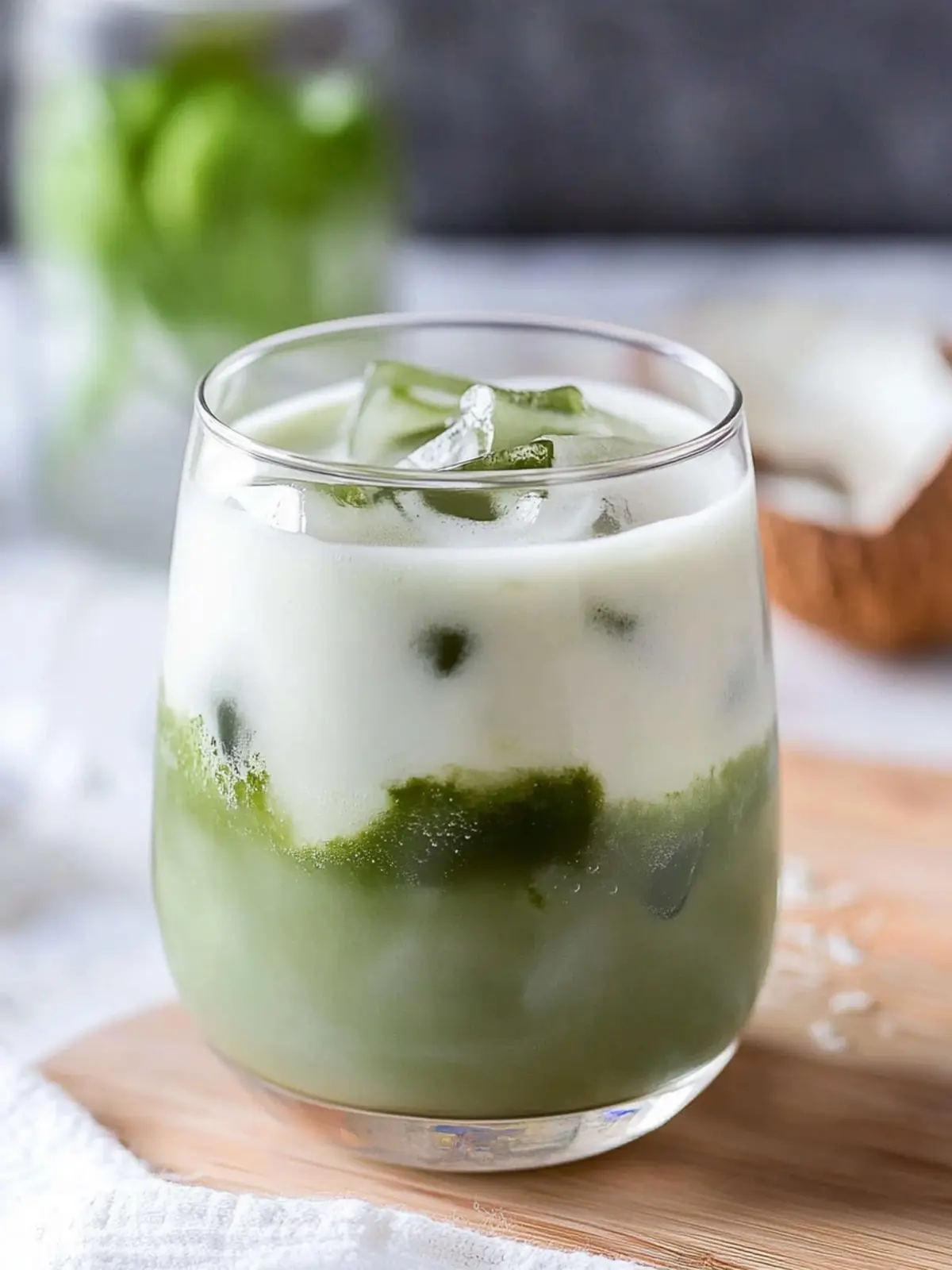 Iced Coconut Matcha Latte