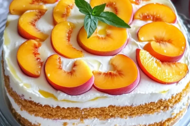 Peach Refrigerator Cake