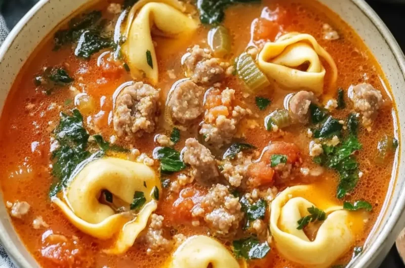 Italian Sausage Tortellini Soup